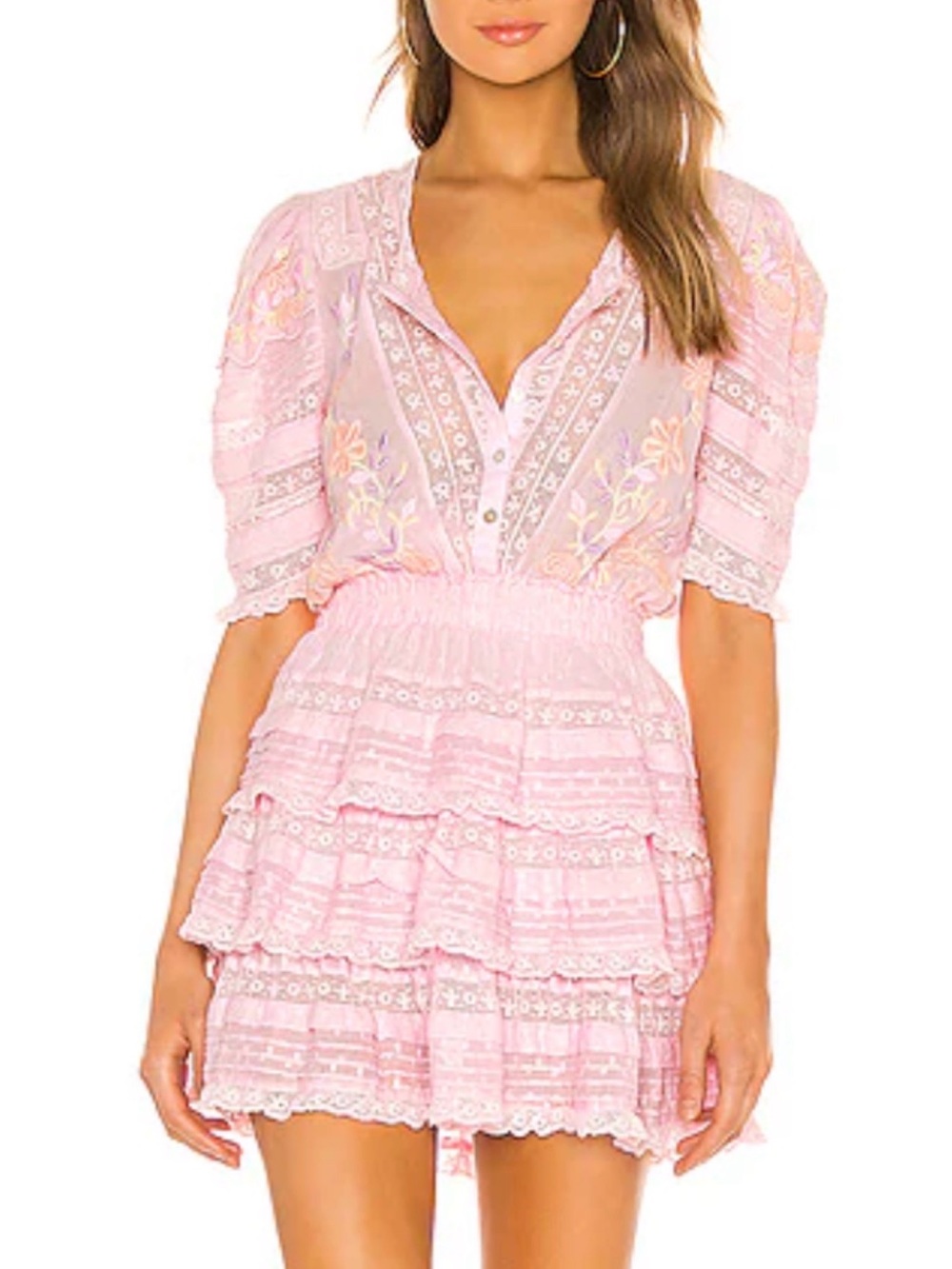 LoveShackFancy Pink Quincy dress